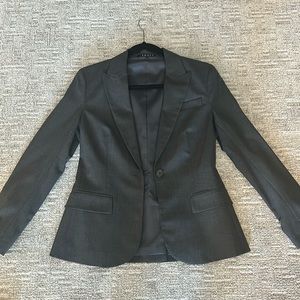 Theory size 4 charcoal suit jacket blazer